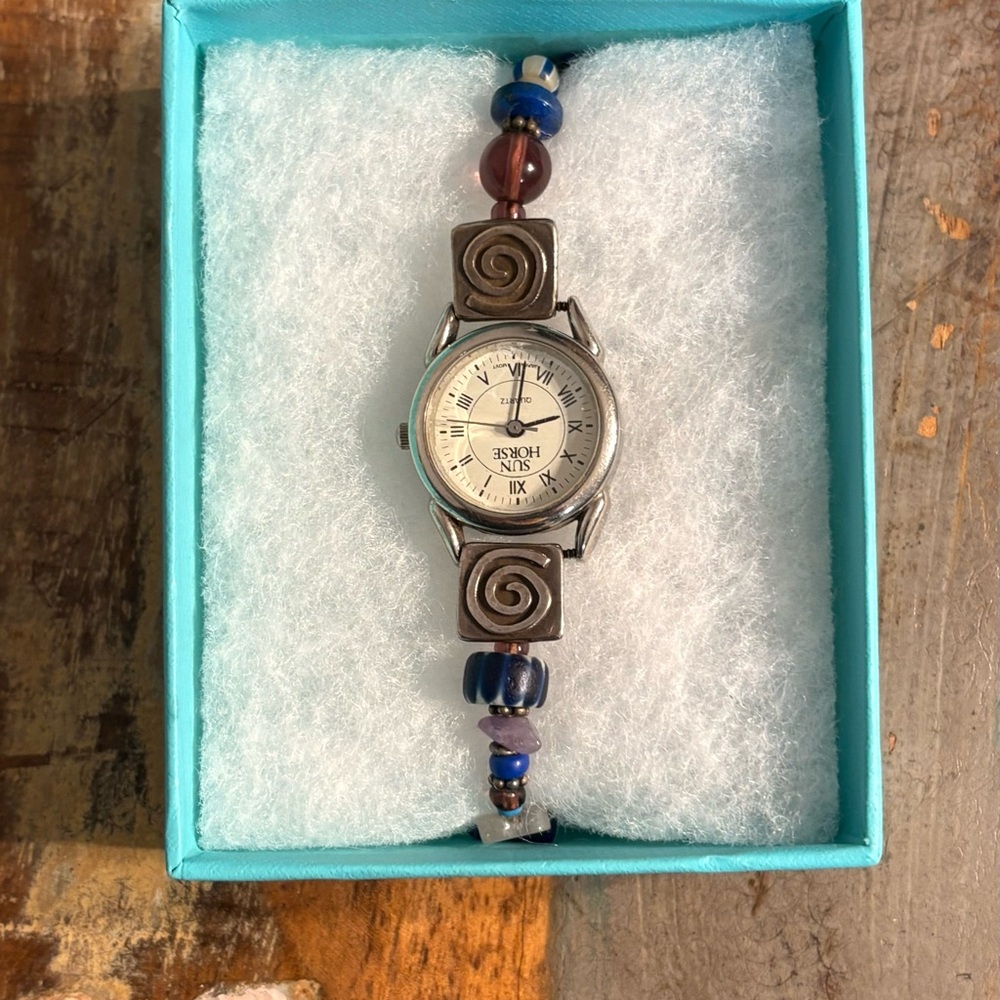 Jes Maharry Sun Horse Trade Bead Watch